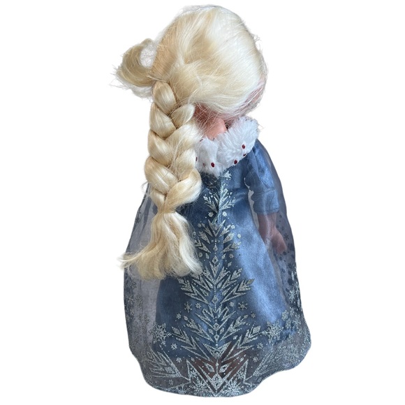 Disney Princess Frozen Elsa Doll 13” Doll Fur Collar Dress - Picture 4 of 8